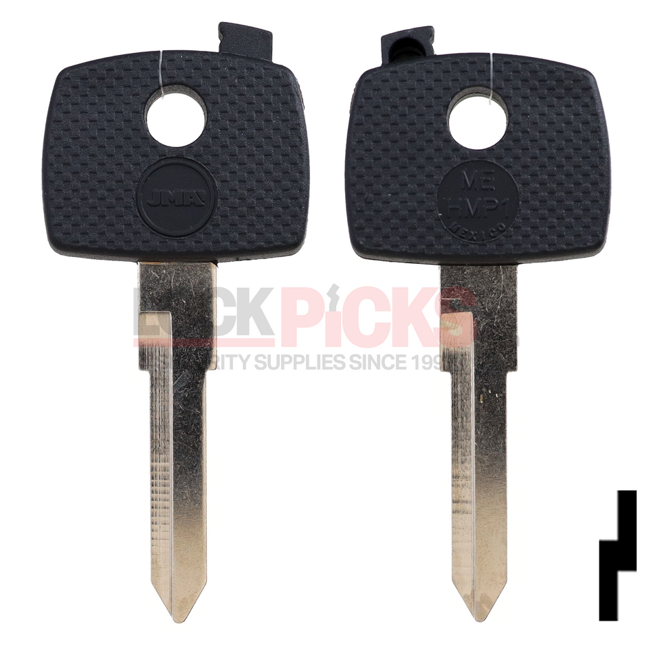 Dodge / Mercedes (TP00ME-HM-P1) Transponder Key Shell -by JMA