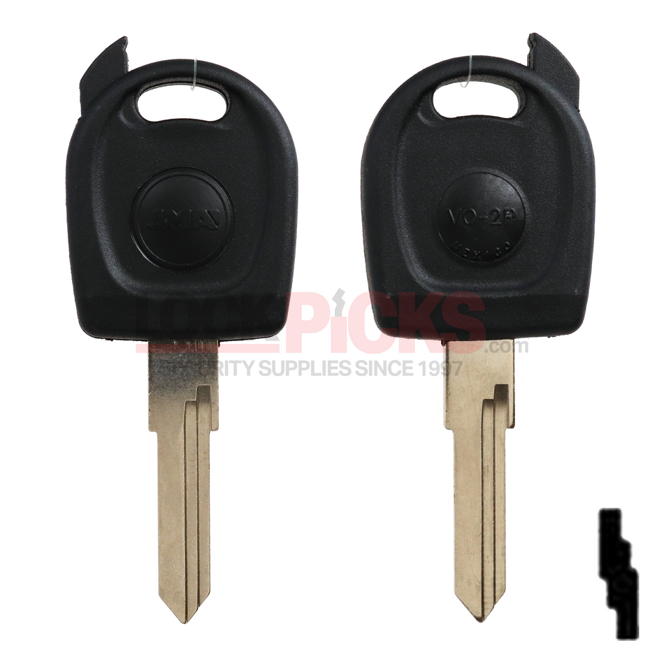 Volkswagen (TP00VO-2-P) Transponder Key Shell -by JMA