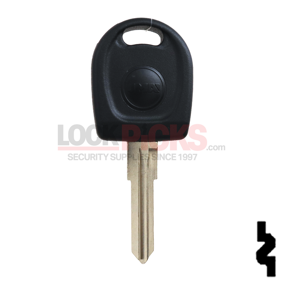 Volkswagen (TP00VO-8-P) Transponder Key Shell -by JMA