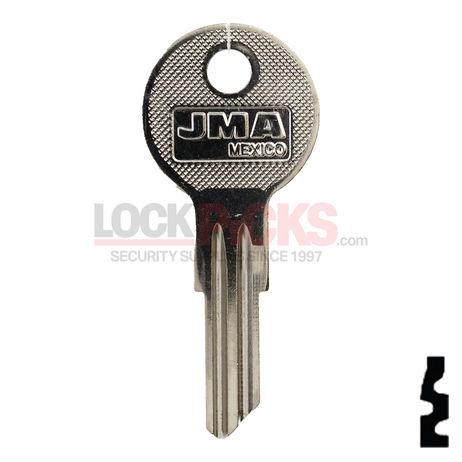 YALE (Y12-NP,O1122A) Key Blank - by JMA