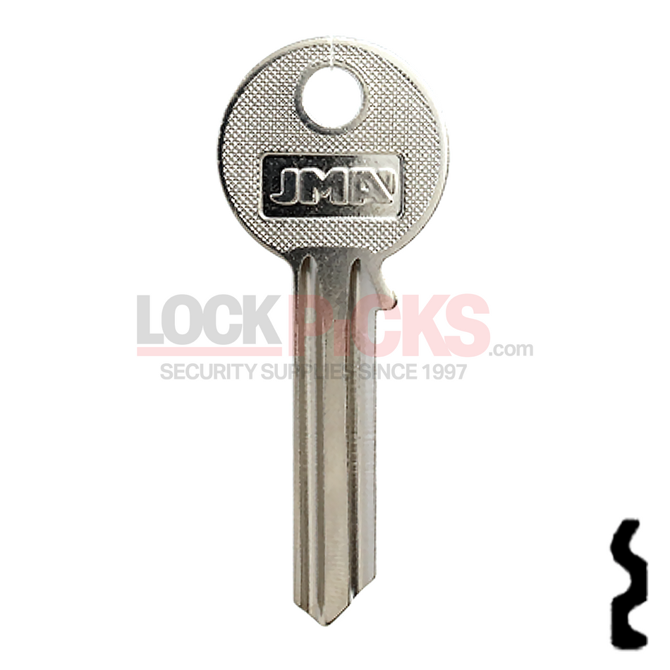 YA-138D Key Blank Nickel Plated