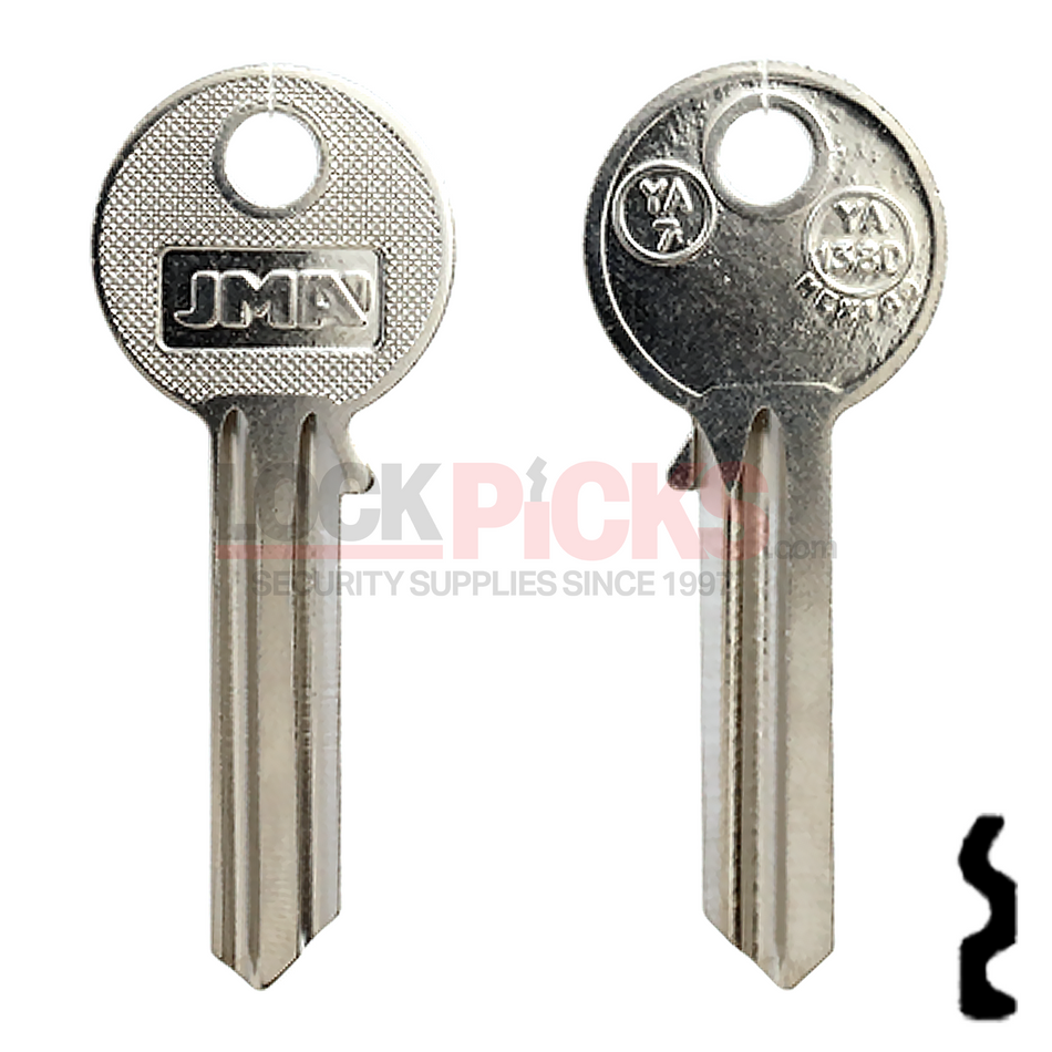 YA-138D Key Blank Nickel Plated