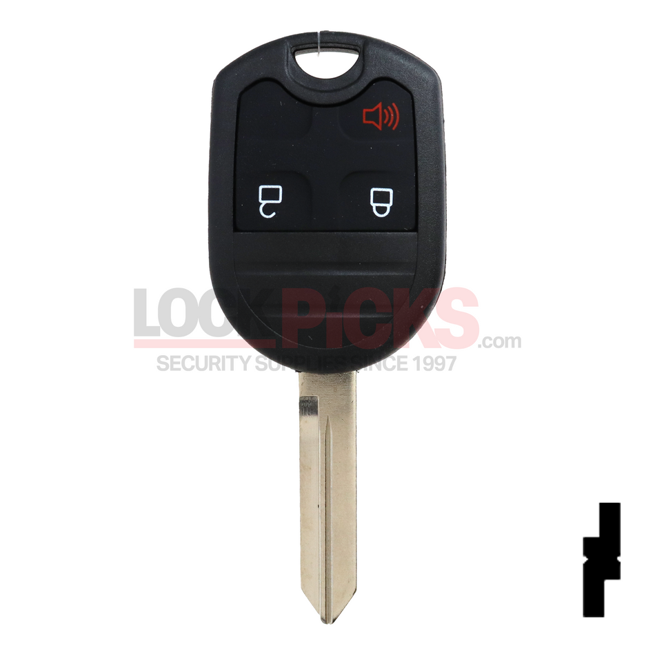 *NO CHIP* Ford 3-Button Square Remote Head Key -by Kee-Co