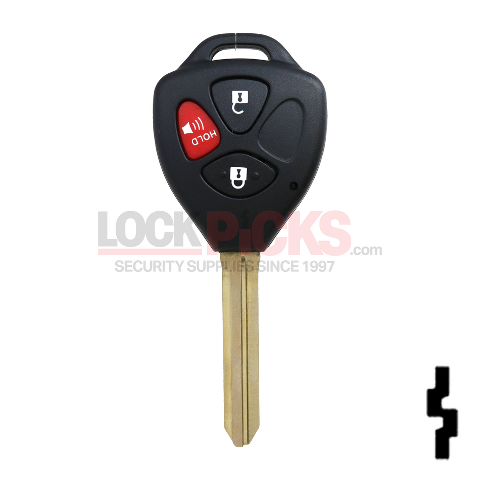Toyota 4-Runner 3-Button Remote Head Key (FCC ID: HYQ12BBY) G-Chip 314.4Mhz -by Kee-Co