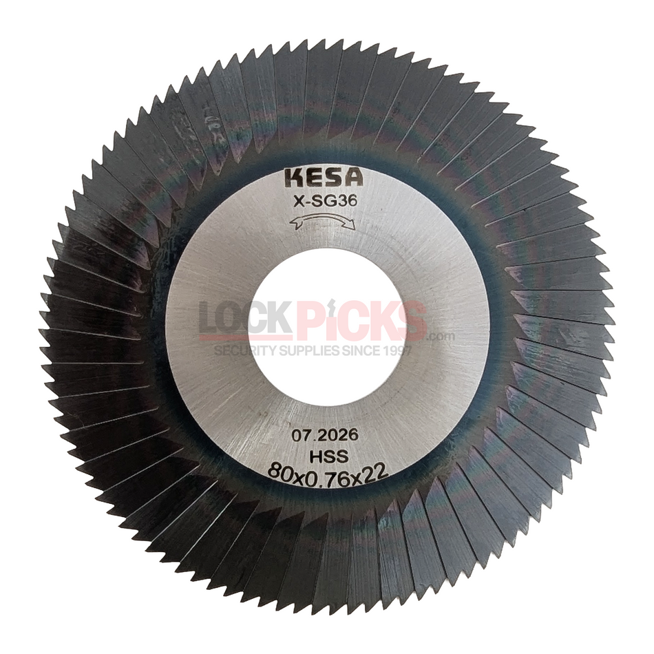 Replacement Flat Steel Cutter Wheel for Silca Speed Machines - by Kesa Cutters