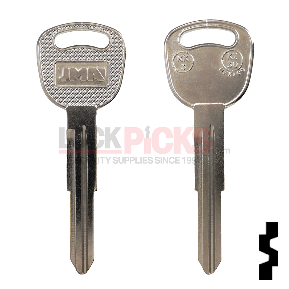 Kia Key Blanks (KK3-NP, KI-3D, X253)