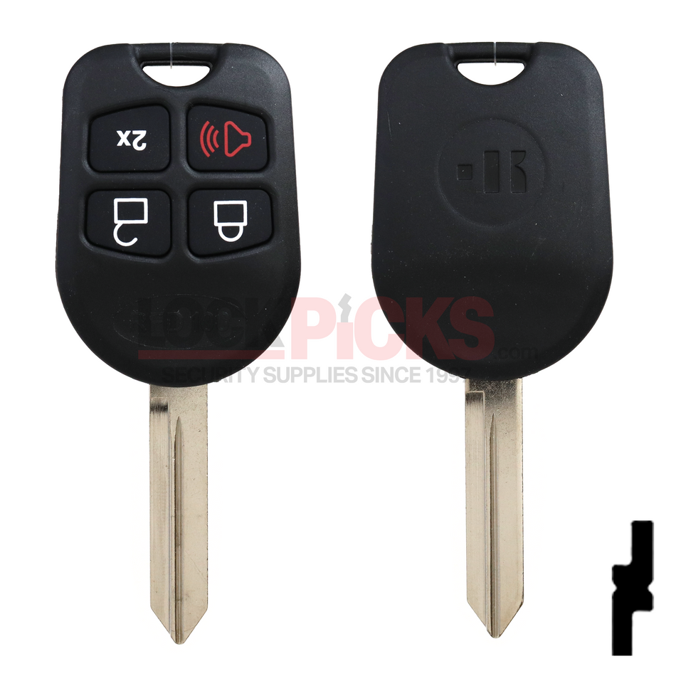 Ford 4-Button 80-bit Remote Head Key -by Keyline