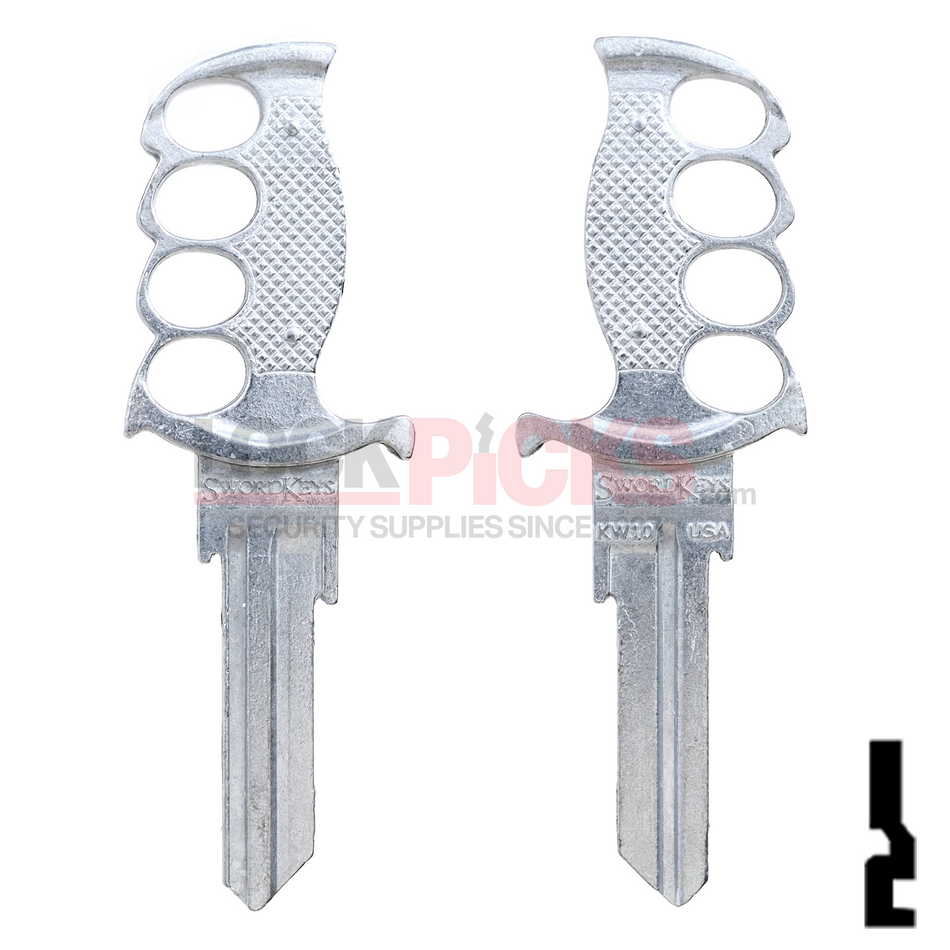 Forged Key Shapes KW1/11 Knife  -by Lucky Line