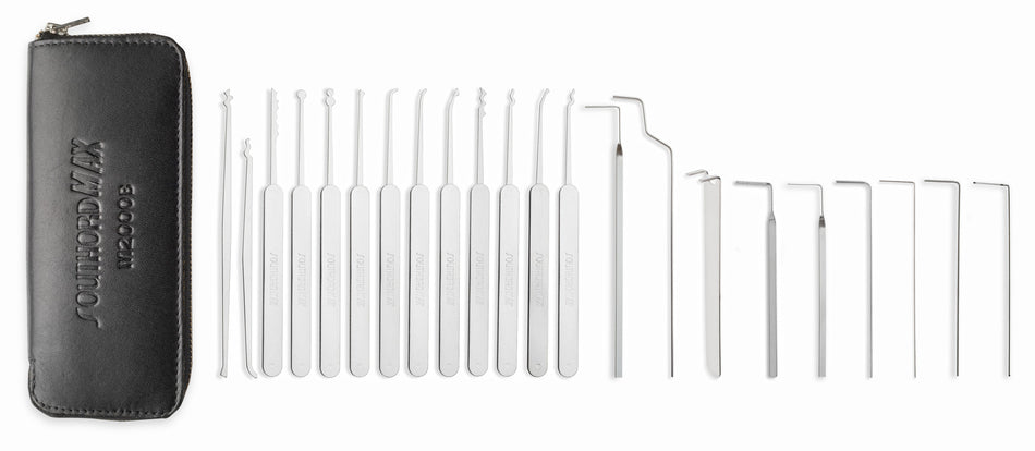 M2000B Ultra-Thin MAX High Yield 22pc Lock Pick Set (.020")