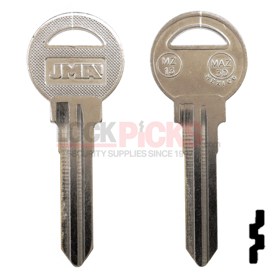Mazda (MZ13-NP, MAZ-3D, X131) Key Blank