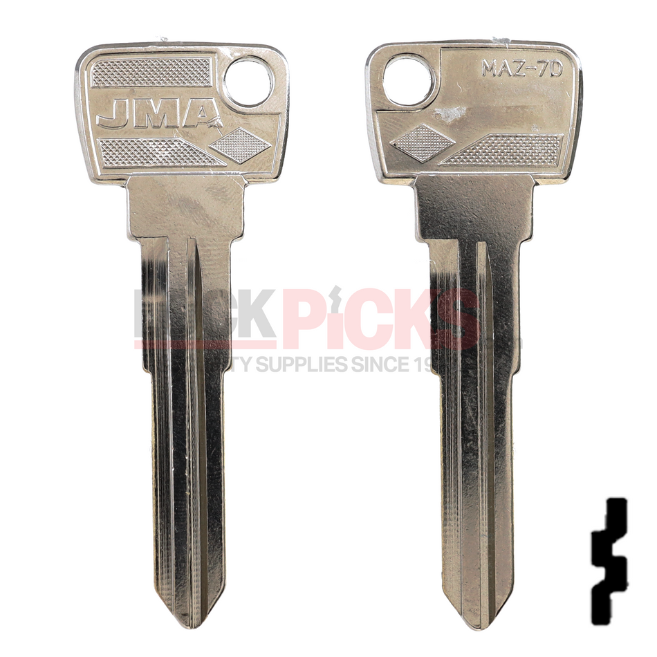 Mazda (MZ19-NP, MAZ-17D, X188) Key Blank