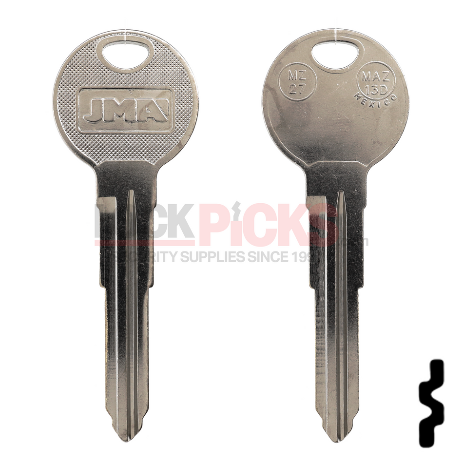 MAZDA (MZ27-NP, X222) Key Blank -by JMA