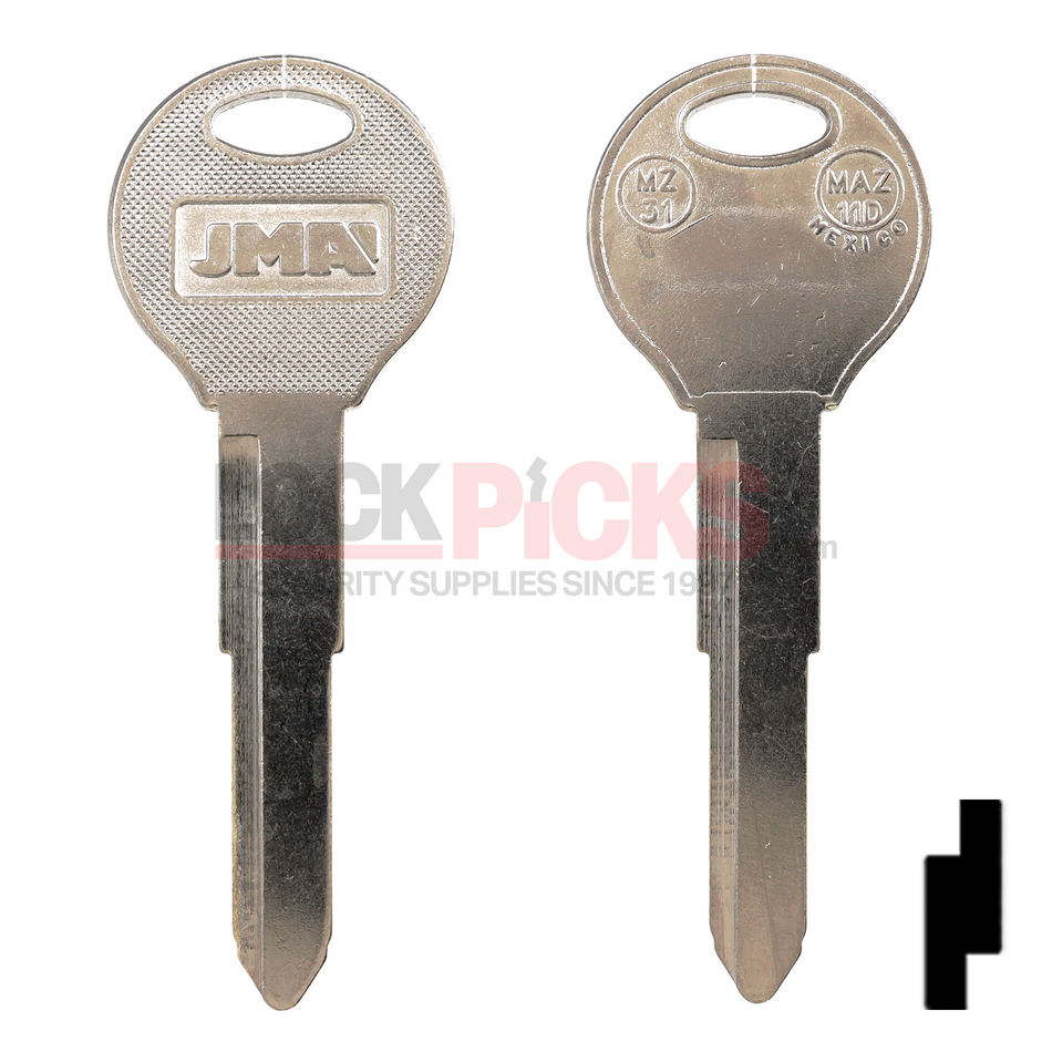MAZDA (MZ31-NP, X249, MAZ-11D) Key Blank