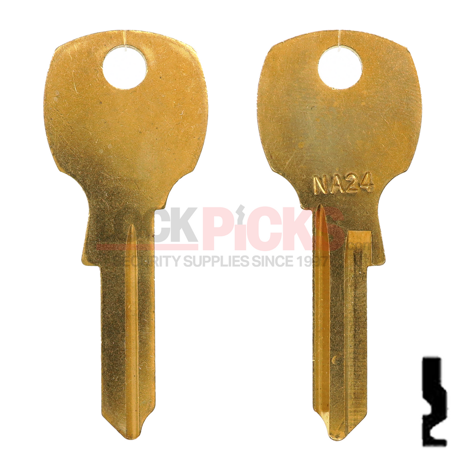 National Cabinet / Rockford (NA24, 1069LC, NTR-1D) NP Key Blank