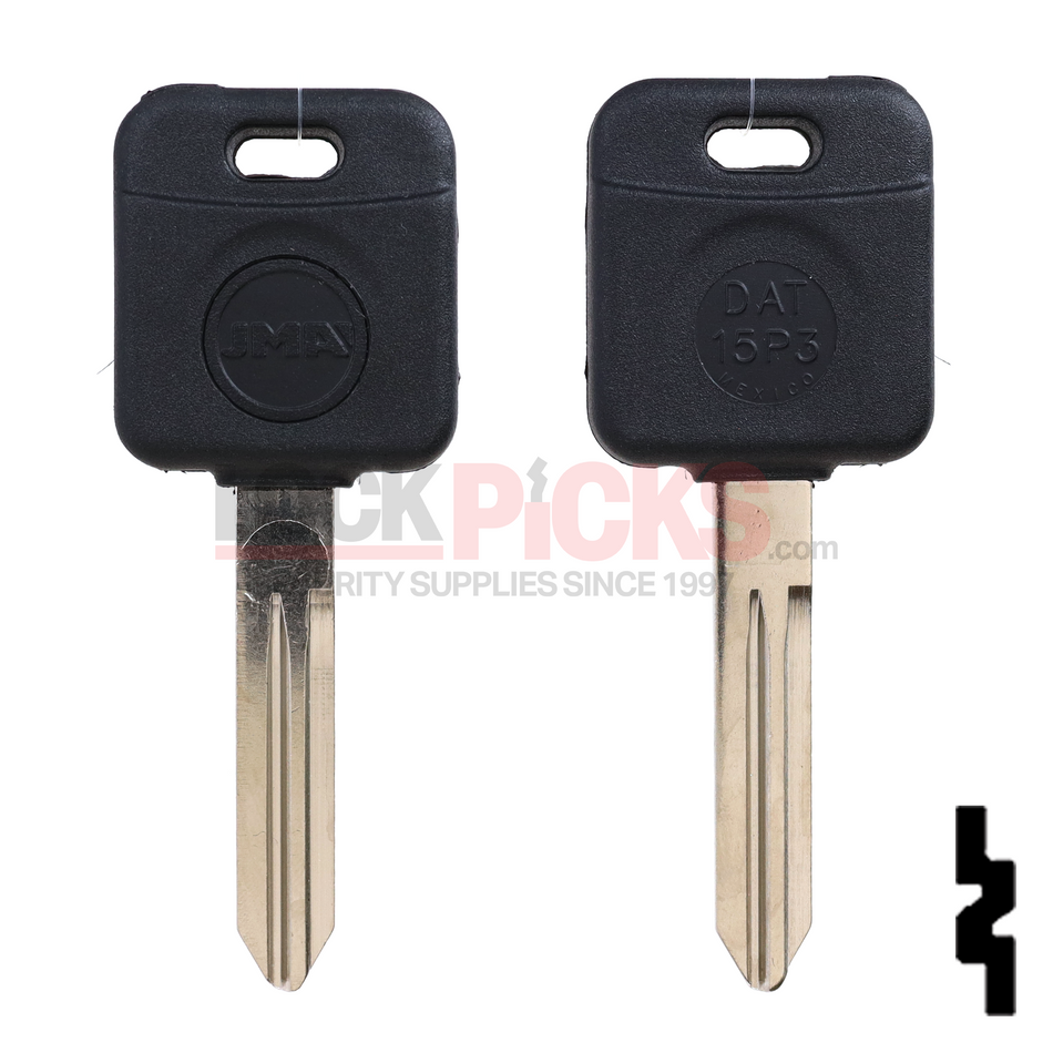 Nissan (NI04T, TP12DAT-15.P) Transponder Key -by JMA