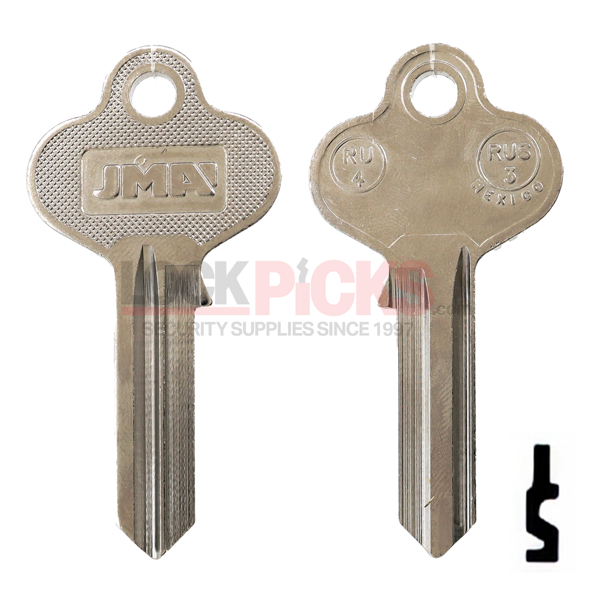 Russwin Ru4 Russwin (RU4, RUS-3) Key Blank NP – Lockpicks.com