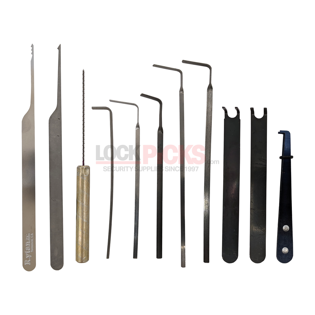 Miniature “Mini-Red” 27-Piece Lock Pick Set – By Rytan – Lockpicks.com