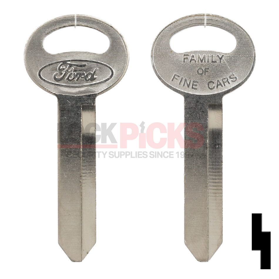 Ford (H50, S1167FD)  Key w/ Oval Ford Logo - by Strattec