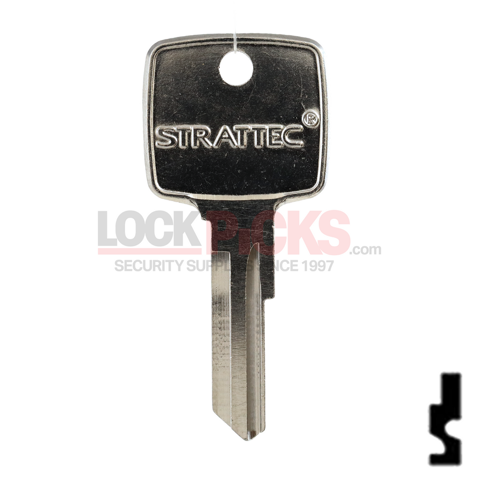 Mack Truck (1595) Key w/ Strattec Logo -by Strattec