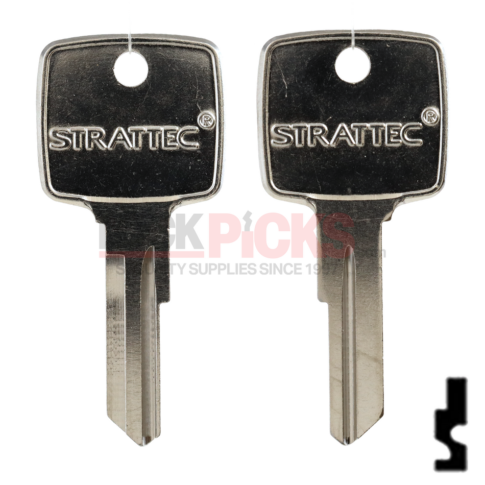 Mack Truck (1595) Key w/ Strattec Logo -by Strattec