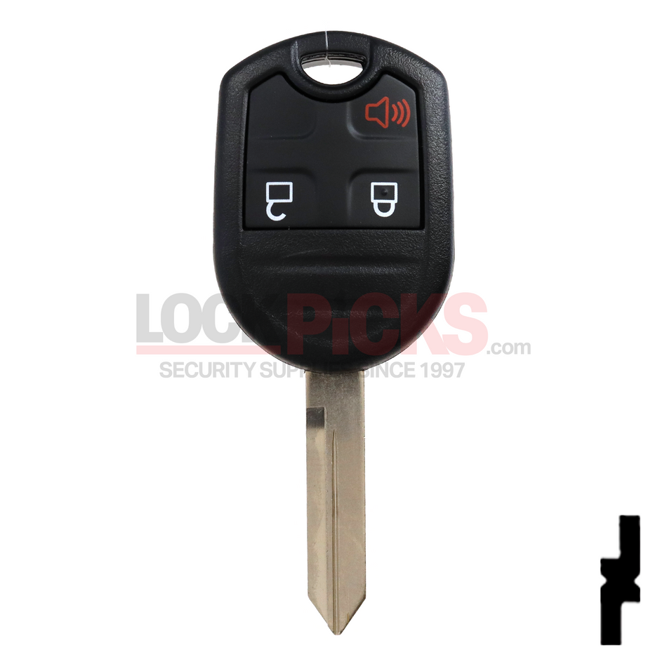 Ford (5912560) 3-Button Remote Head Key w/ Ford Logo 4D-63 (80-Bit) - by Strattec