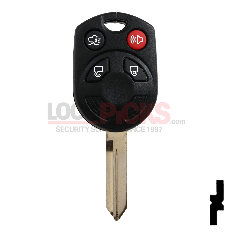 Ford (5914457) 4-Button Remote Head Key w/ Ford Logo 40-Bit - by Strattec