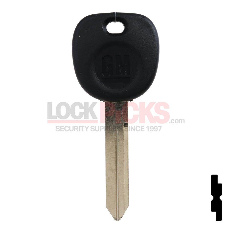 CHEVROLET (5928818, B102P) Plastic Head Key w/ GM Logo -by Strattec