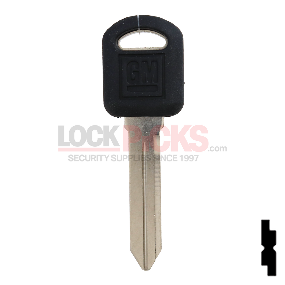 GM (B97PT, 690552) Transponder Key (RW) w/ GM Logo -by Strattec