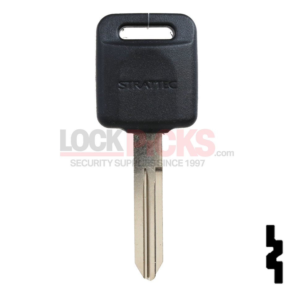 Nissan (NI01T) Transponder Key w/ Strattec Logo Tex 4D-60 -by Strattec