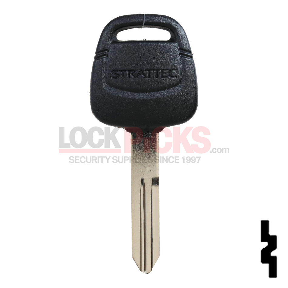 Nissan (NI02T) Transponder Key w/ Strattec Logo Tex 4D-60 -by Strattec