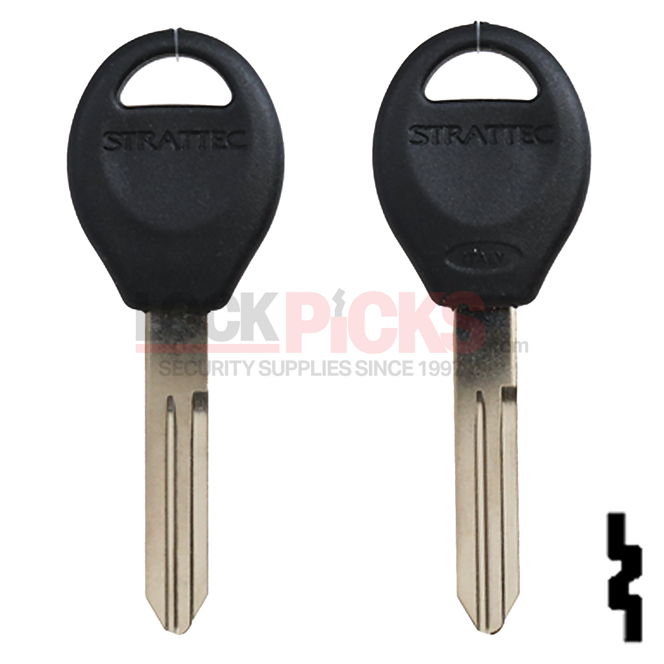Nissan (DA34-P, X237) Plastic Key Head w/ Strattec Logo -by Strattec