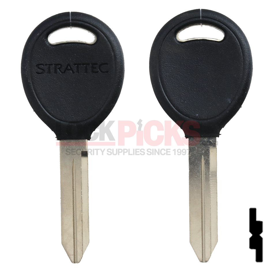 Chrysler (Y159, P1795) Plastic Key  Head w/ Strattec Logo -by Strattec