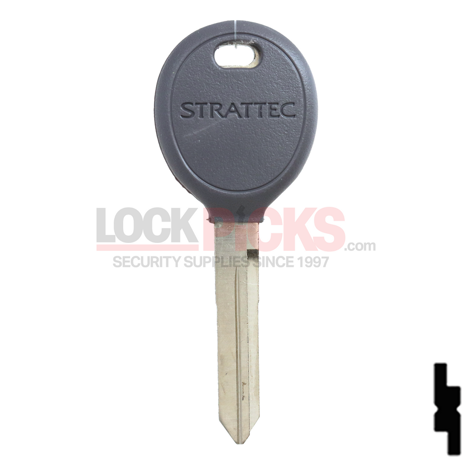 Chrysler (Y165) Plastic Key Head w/ Strattec Logo -by Strattec
