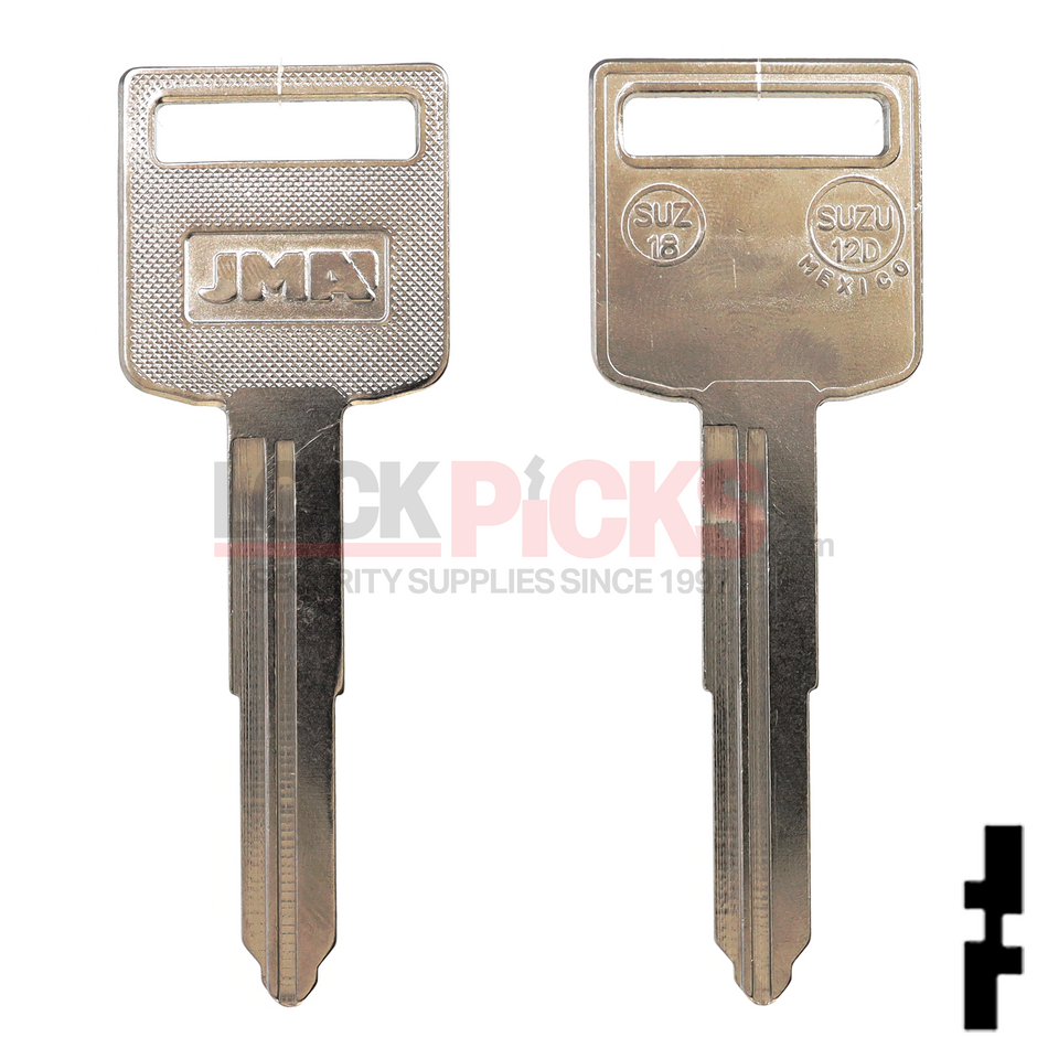 Suzuki Motorcycle (SUZ18, X241) NP Key Blank -by JMA