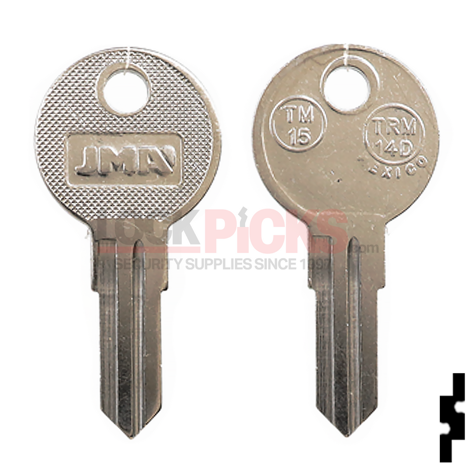 TM15 (TRM-14D) NP key blank