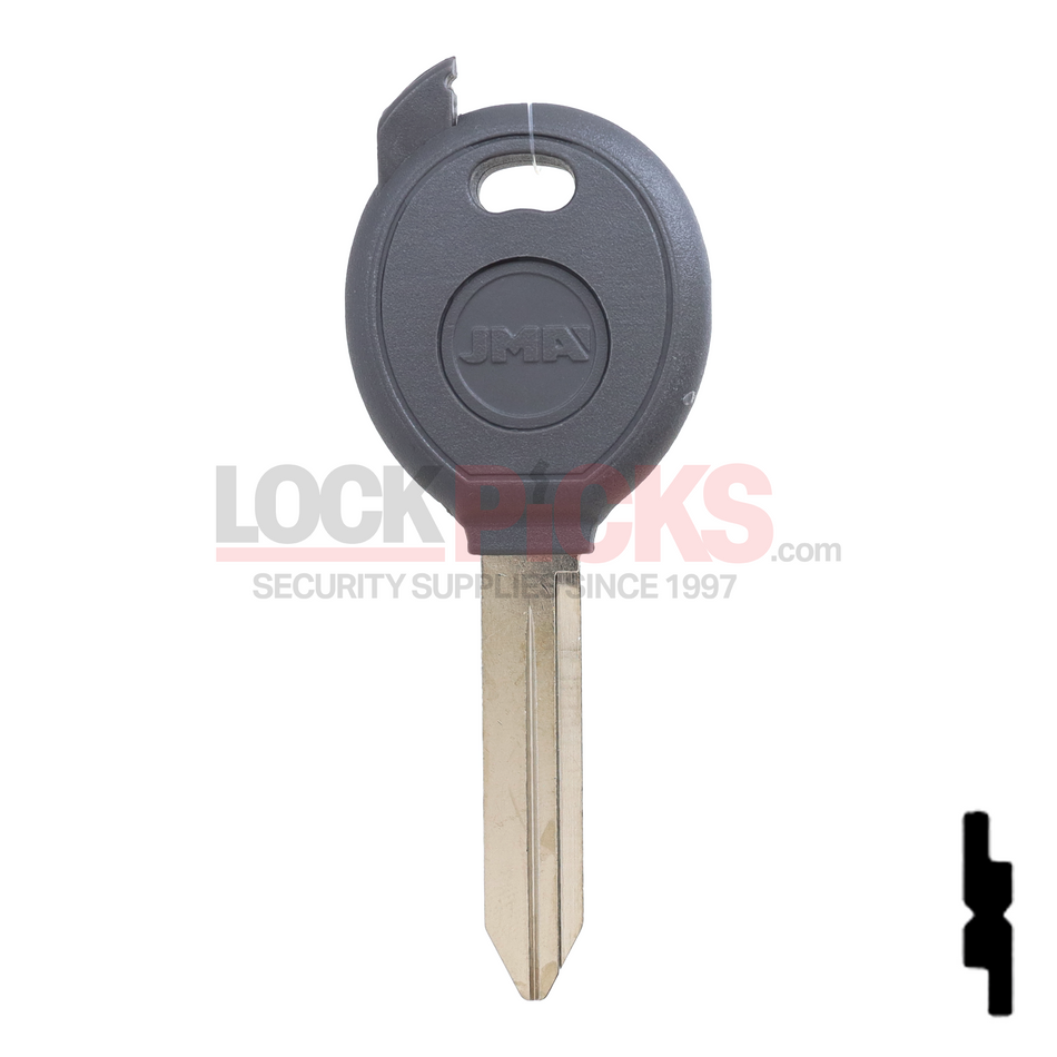 Chrysler (Y164) Transponder Key Shell - by JMA
