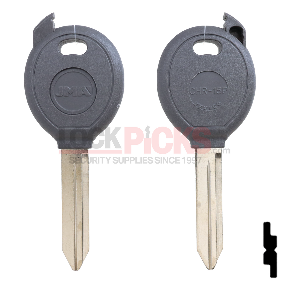 Chrysler (Y164) Transponder Key Shell - by JMA