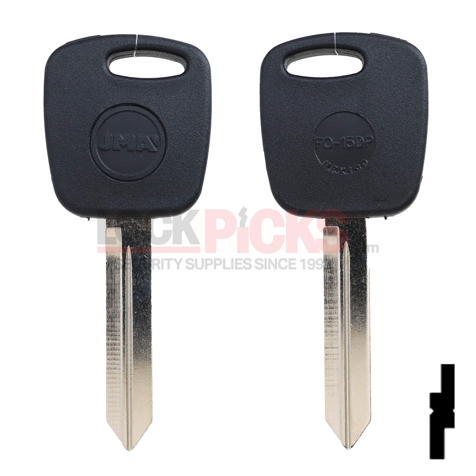 Ford (H72-SHELL, H86-SHELL) Transponder Key Shell -by JMA