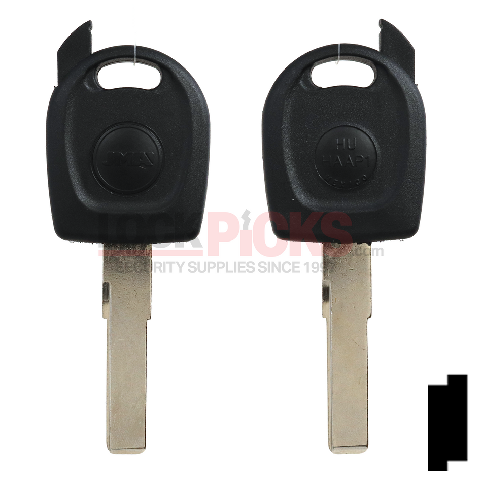 Volkswagen (HU66T6-SHELL, HU66T6-SHELL, HU66T24-SHELL) Transponder Key Shell -by JMA
