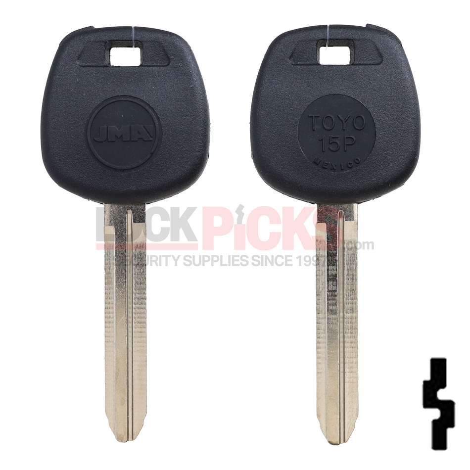 Toyota (TOY44D-SHELL, TOY43AT4-SHELL, TOY44G-SHELL) Transponder Key Shell -by JMA