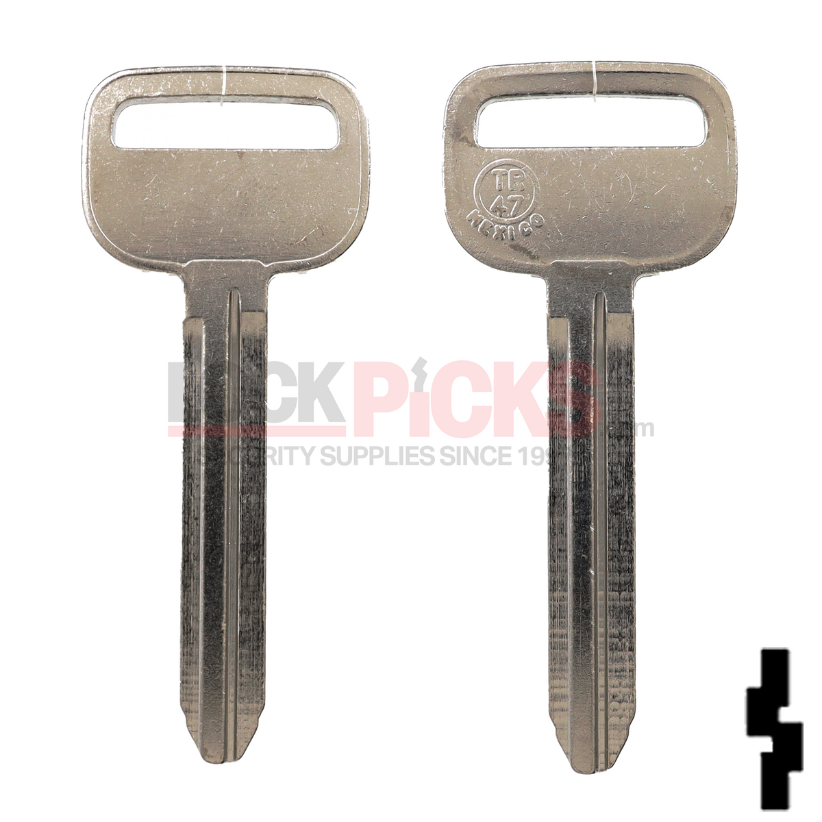 Tr47 Key TOYOTA Key Blank (TR47-NP, X217) - JMA | Lockpicks.com