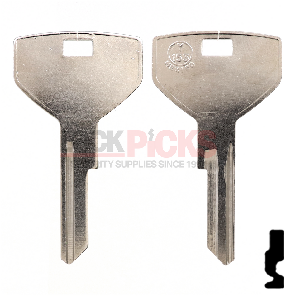 Chrysler Key Blank (Y153-NP, CHR-18E, P1786)