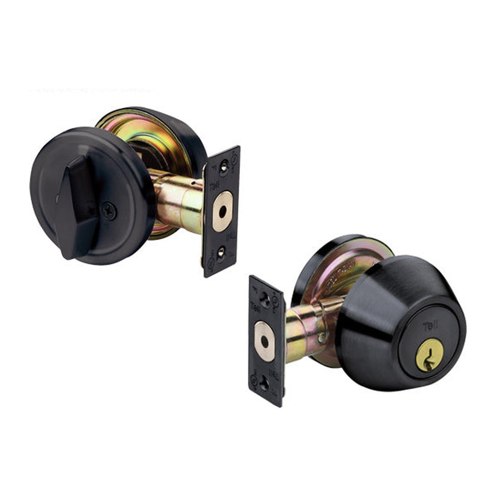 Tell Pro DB2000 Series Grade 2 Single Cylinder Deadbolt - US19 Finish