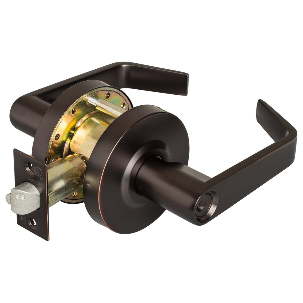 Tell Pro LC2600 Series Grade 2 Cortland Entrance Lever Lock - US10B Finish