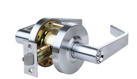 Tell Pro LC2600 Series Grade 2 Cortland Entrance Lever Lock - US26D Finish