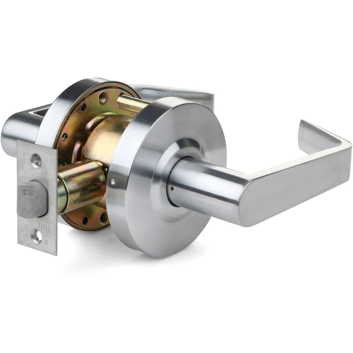 Tell Pro LC2600 Series Grade 2 Cortland Privacy Lever Lock - US26D Finish