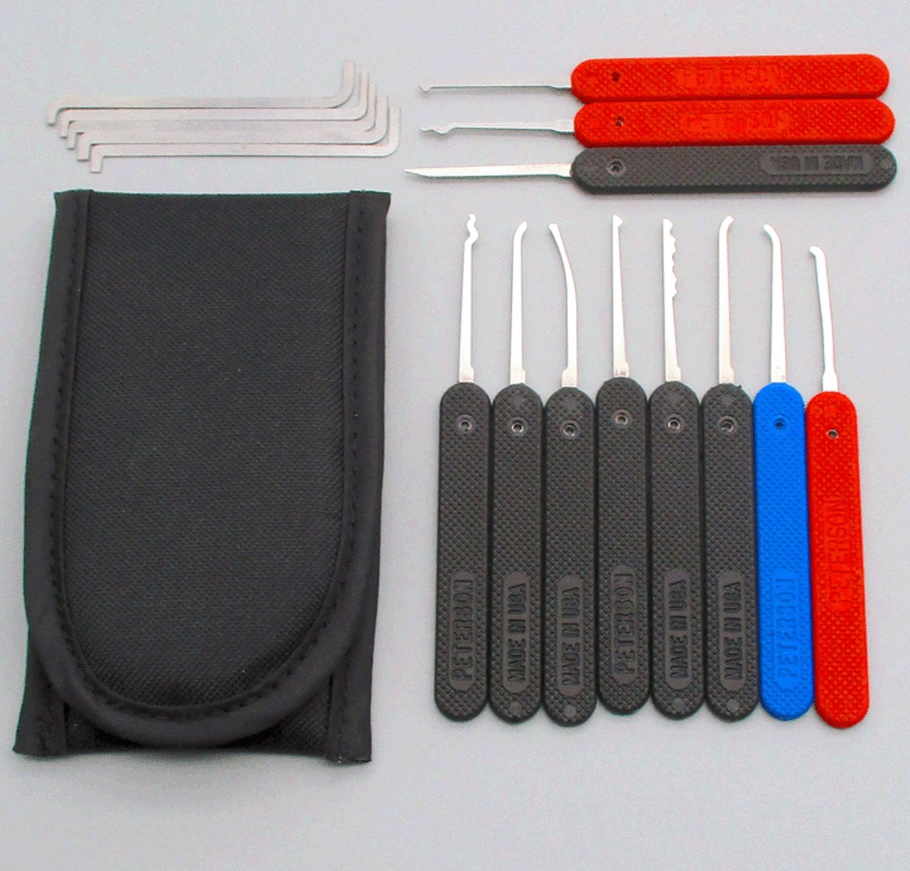 Ken's Pick Set: Gov't Steel Picks with Plastic Handles – Lockpicks.com