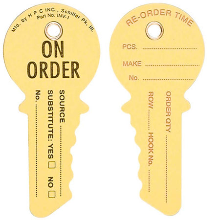 Limited Control Tags Efficient Key Blank Inventory Control Tags - Part Number INV-1 -by HPC ...