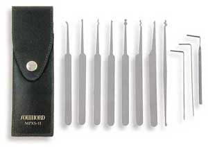 11 Piece Lock Pick Set - MPXS-111 – Lockpicks.com
