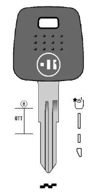 Nissan (NS27TK) Pod Key -by Keyline – Lockpicks.com